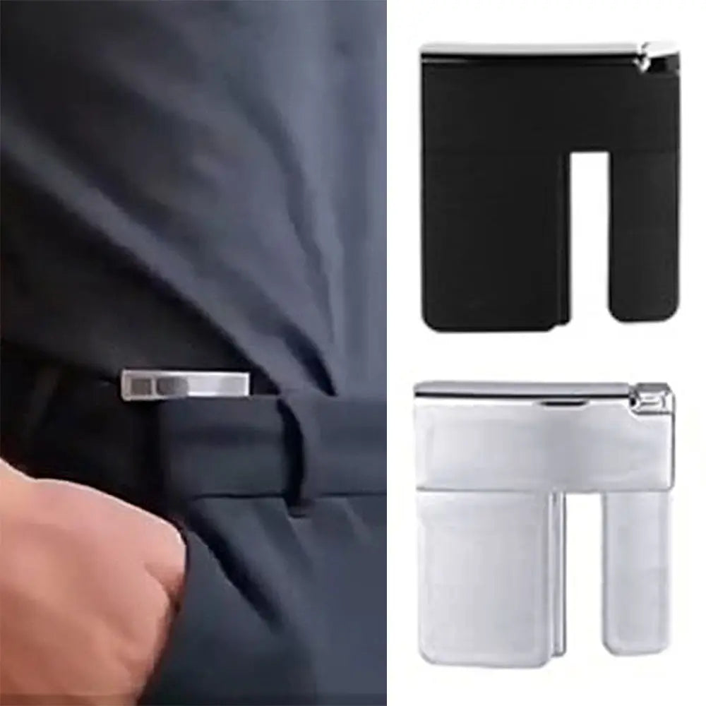 Unisex Waist Buckle Lazy Tighten The Waistband Pants Waist Buckle Clip Folding Elastic Belt Clip Sewing Supplies Oasis Select