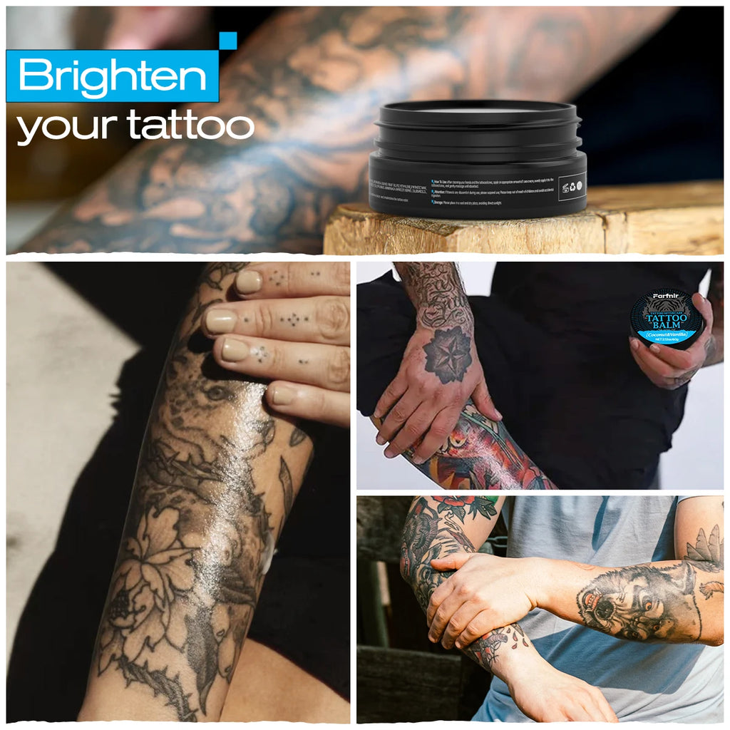 TATTOO BALM Cream Moisturizing Nourishing After Tattooing Brightens Lasting Color Fixation Enhances Protection Color, Gentle Oasis Select
