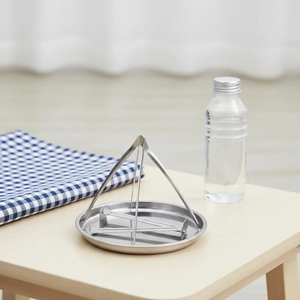 Stainless Steel Mosquito Coil Holder with Ash Tray & Cover