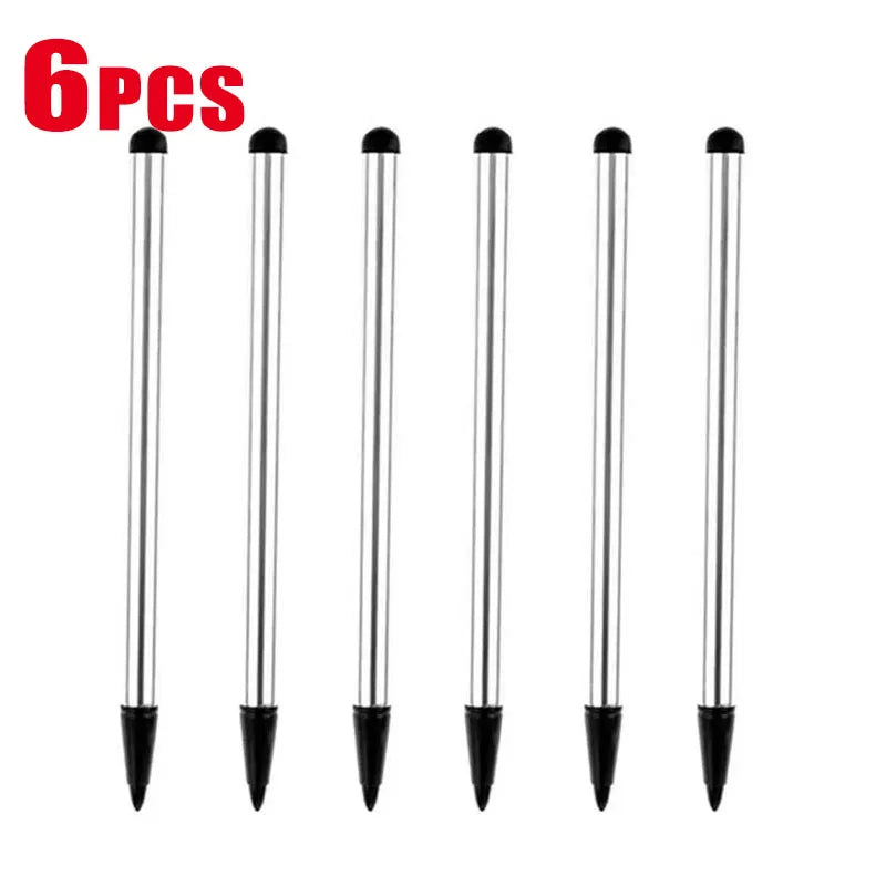 1-6pcs Universal Dual Use Screen Pen For Ipad Stylus For Lenovo Android Tablet Phone Stylus For Xiaomi For Samsung Capacitance P Oasis Select Silver 6pcs