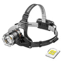 XHP50 LED Sensor Headlamp Waterproof Head Light Rechargeable Fishing Searching Camping Head Flashlight Zoom Lantern Oasis Select 8002 P50 no battery No Sensor