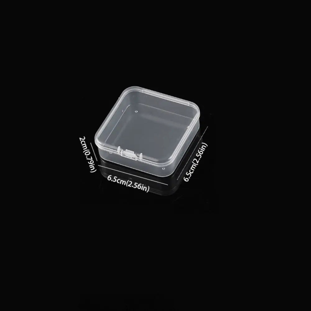 Transparent PP Square Jewelry Storage Box | Dustproof Organizer