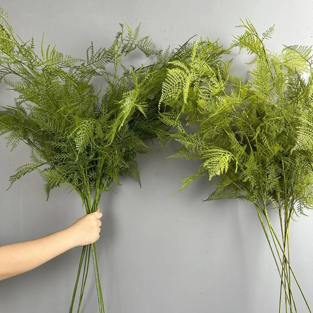 Large Artificial Fern Plant Branches Realistic Handmade Boston Fern Leaves Real Touch Elegant Fake Plants Wedding Decor Oasis Select