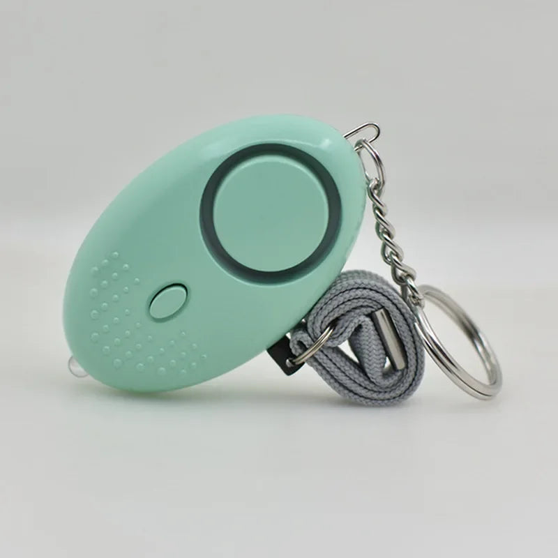 130DB Personal Security Alarm Emergency with LED Buckle Key Lights Emergency Safety Alarm for Women Men Children Elderly Oasis Select green