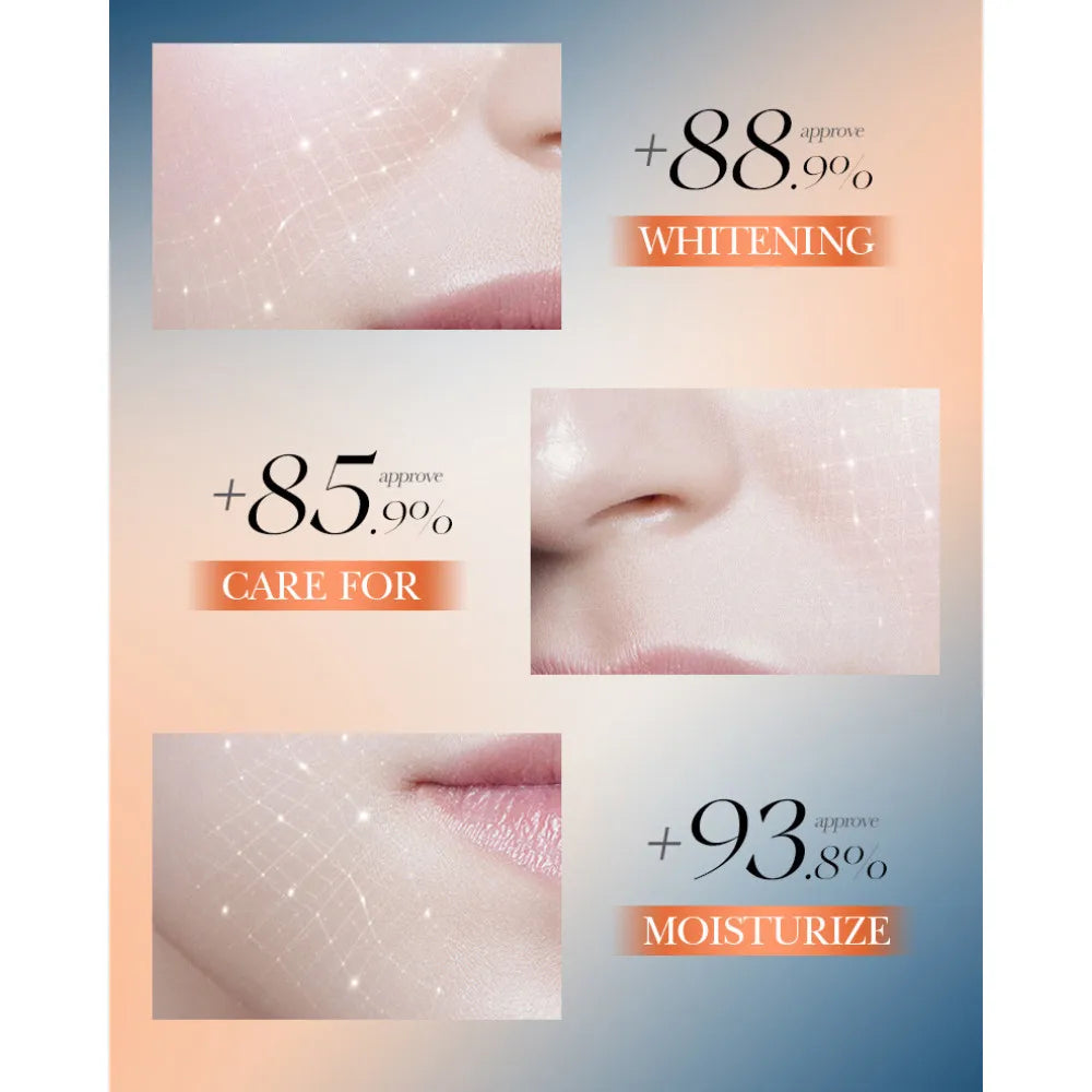 4pcs/box SADOER 5x Vitamin C Kit Whitening Moisturizing Travel Set(Facial Cleanser, Toner, Serum, Face Cream） Oasis Select