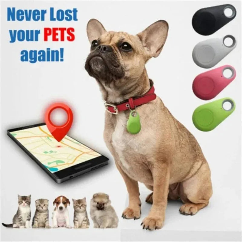 1/2pcs Mini Fashion Smart Dog Pets Bluetooth 4.0 GPS Tracker Anti-lost Alarm Tag Wireless Child Bag Wallet Key Finder Locator Oasis Select