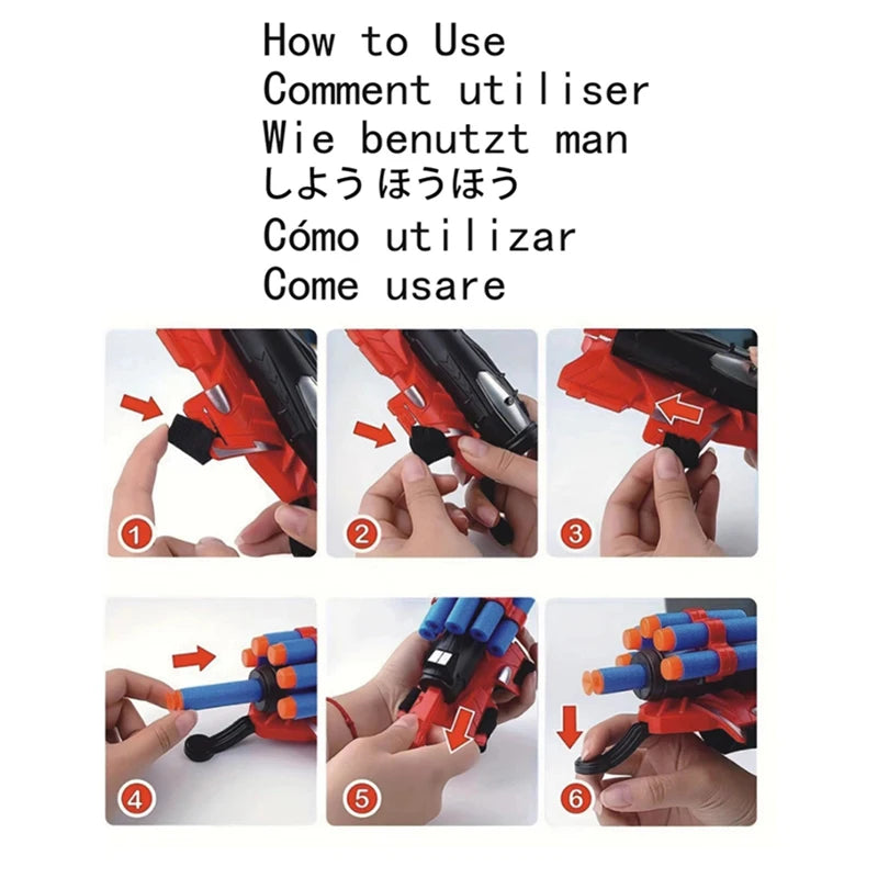 Spider Launcher Chidlren Toy Glove Web Shooters Halloween Wristband Prop Boys Cosplay Figure Game Christmas Kids Present Toys Oasis Select