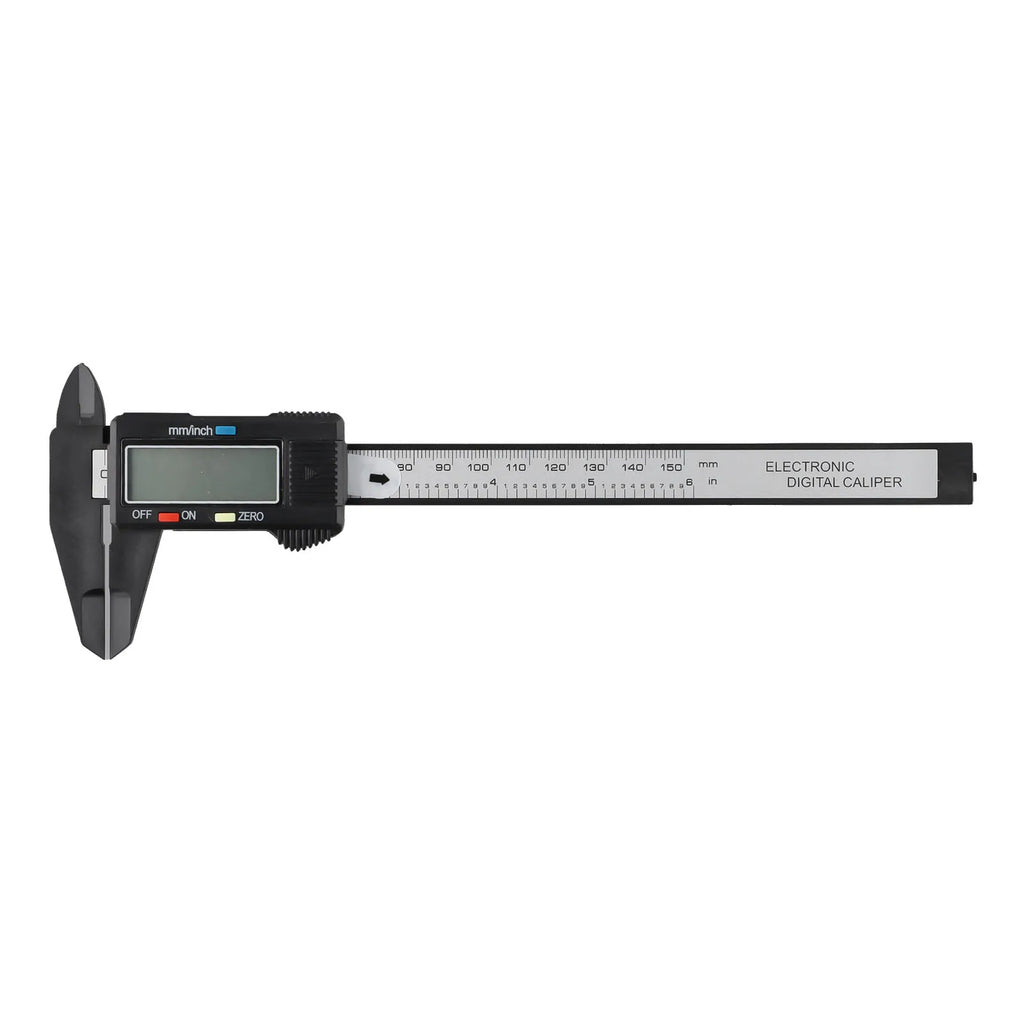 Digital Caliper 150mm Carbon Fiber – Inch & MM Vernier Tool Digital Measuring Caliper Oasis Select 1pc