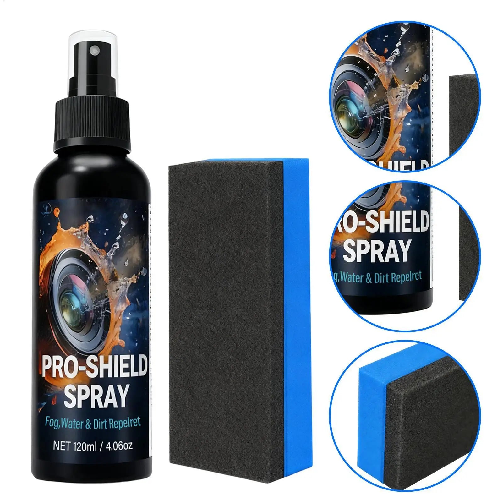 Screen Cleaner Spray Kit 120ml Camera Lens Cleaner Lens Cleaning Solution Spray For Eyeglasses Monitors Tablets Digital Lens Oasis Select