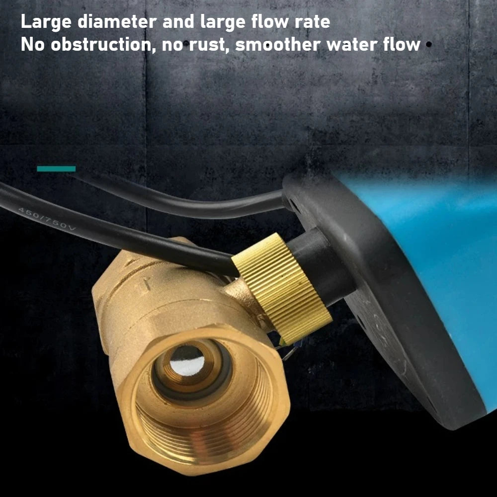Electric Two-way Ball Valve DN15 20 25 32 40 50 Three Wire Two-point Control 220V 12V 24V Copper Electric Ball Valve Oasis Select