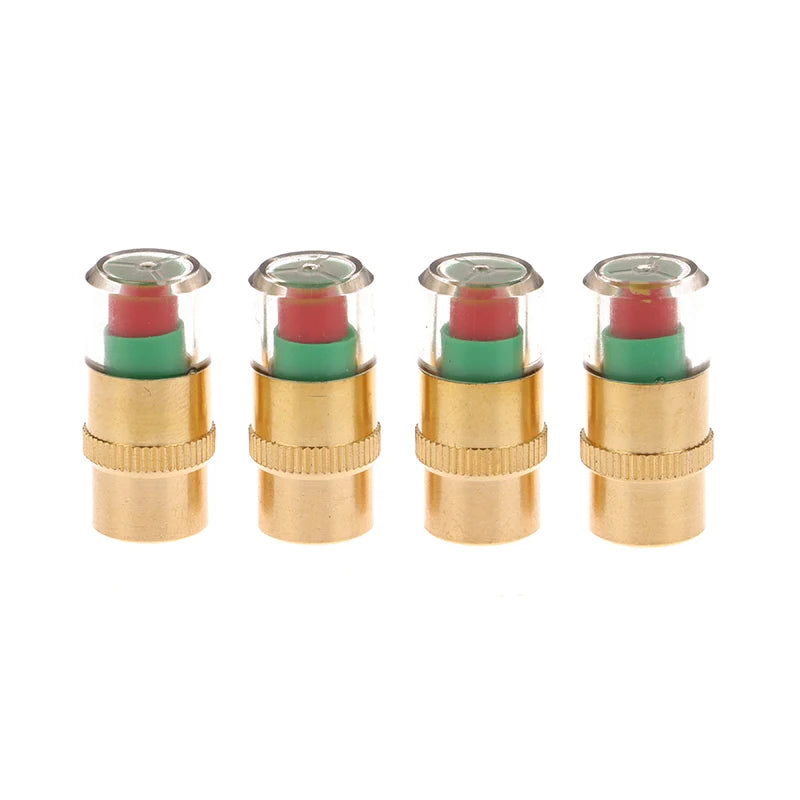 DIY Kit for Car Tyre Pressure Monitoring with Alert Caps and Valve Sensor. Oasis Select Copper core