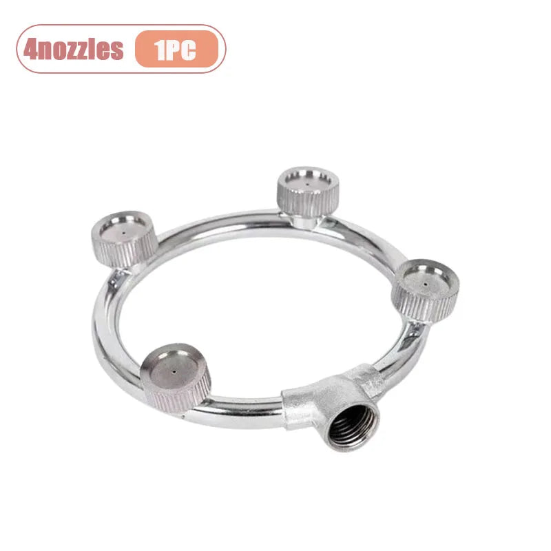 1-10PCS High Pressure Multi Head Spray Nozzle Ultra Fine Atomization Tip for Agricultural Pesticide Sprayer Farm Garden Orchard Oasis Select 4nozzles-1PC