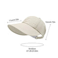 UV Protection Hat Wide Brim Bucket Hat Summer Sun Protection Sun Baseball Hat Breathable Foldable Adjustable Outdoor sun hat Oasis Select Beige