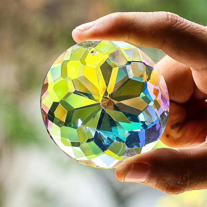 1/2/5PCS 30mm Clear Crystal Glass Prism Hanging Rainbow Maker Suncatcher Home Decoration Oasis Select