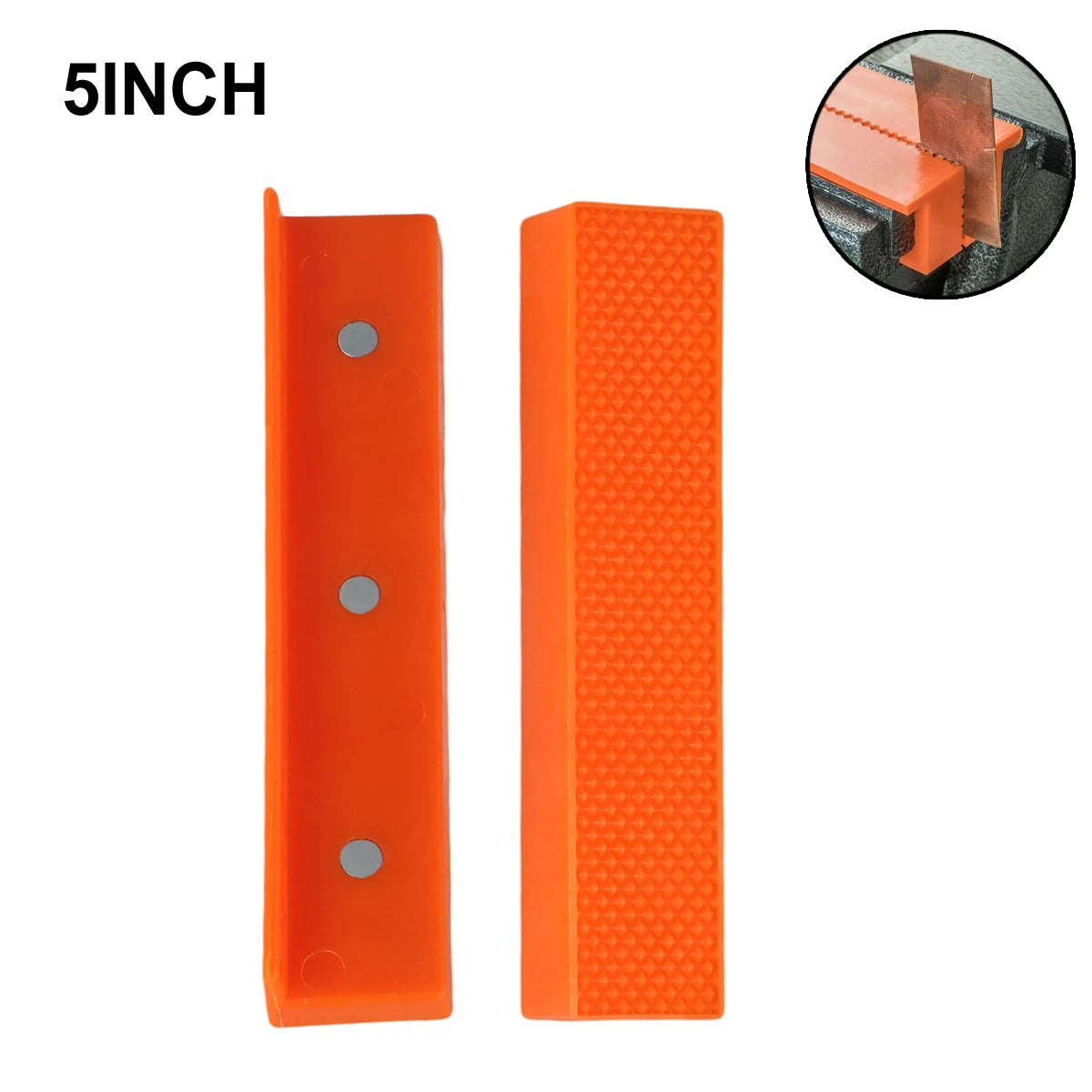 Magnetic Rubber Vise Jaw Pads 4/5/6 Inch – Bench Vice Protectors Vise Jaw Pads Oasis Select 5inch