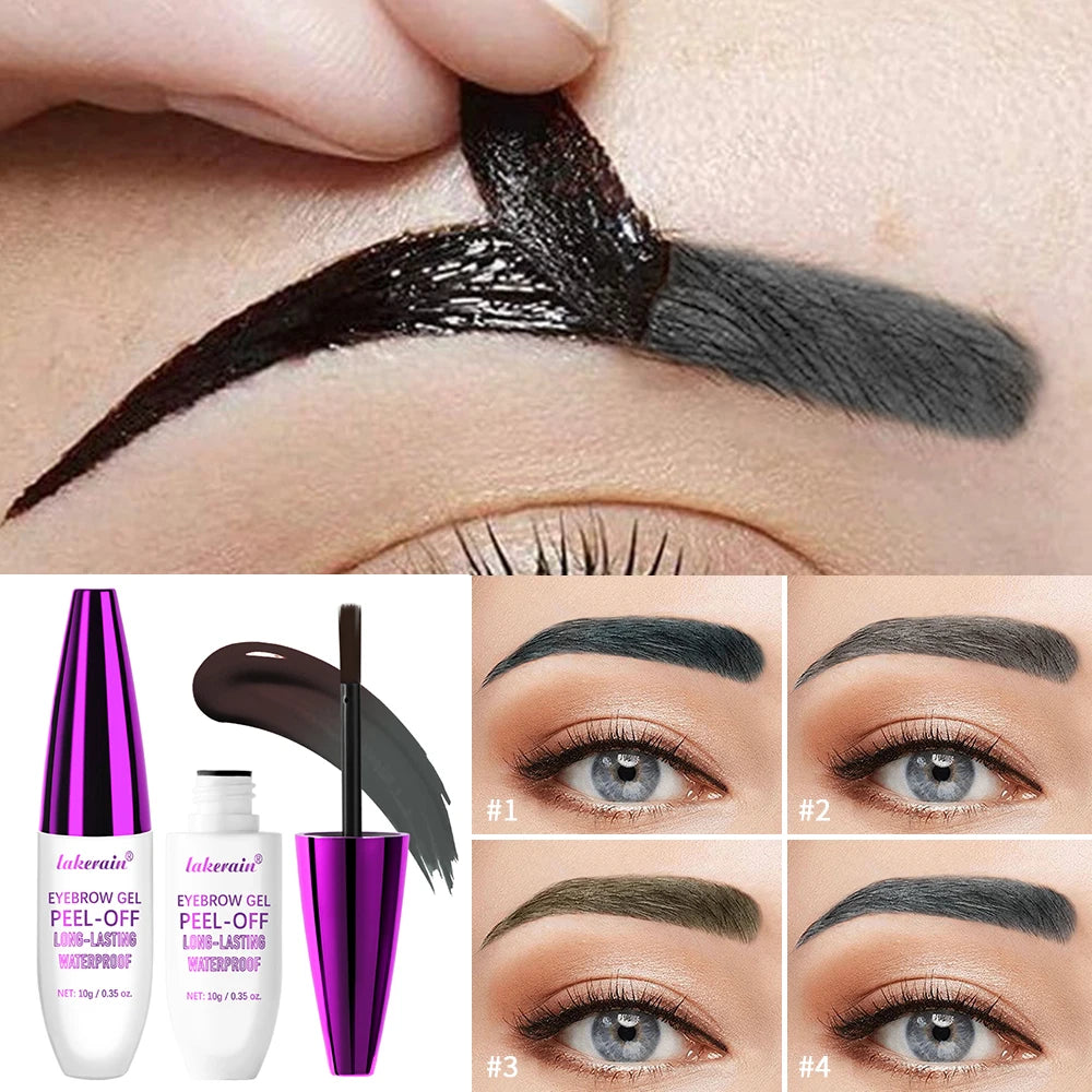 Peel Off Eyebrow Gel Long Lasting Tattoo Easy Cream Natural Finish Smudge-proof Sweat Resistant Waterproof Eyebrow Tint Cosmetic Oasis Select