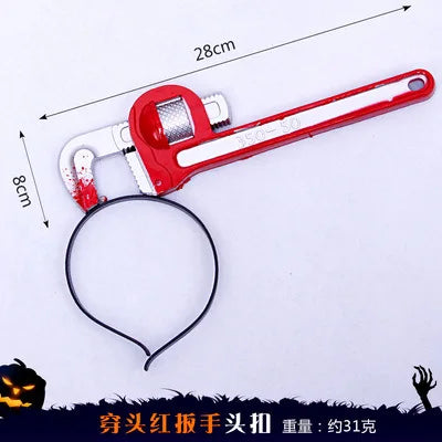 Halloween Scary Headbands for Adults, Blood Headpiece for Halloween Costumes Hair Accessories, Funny Headwear Toys Party Cosplay Oasis Select HBS
