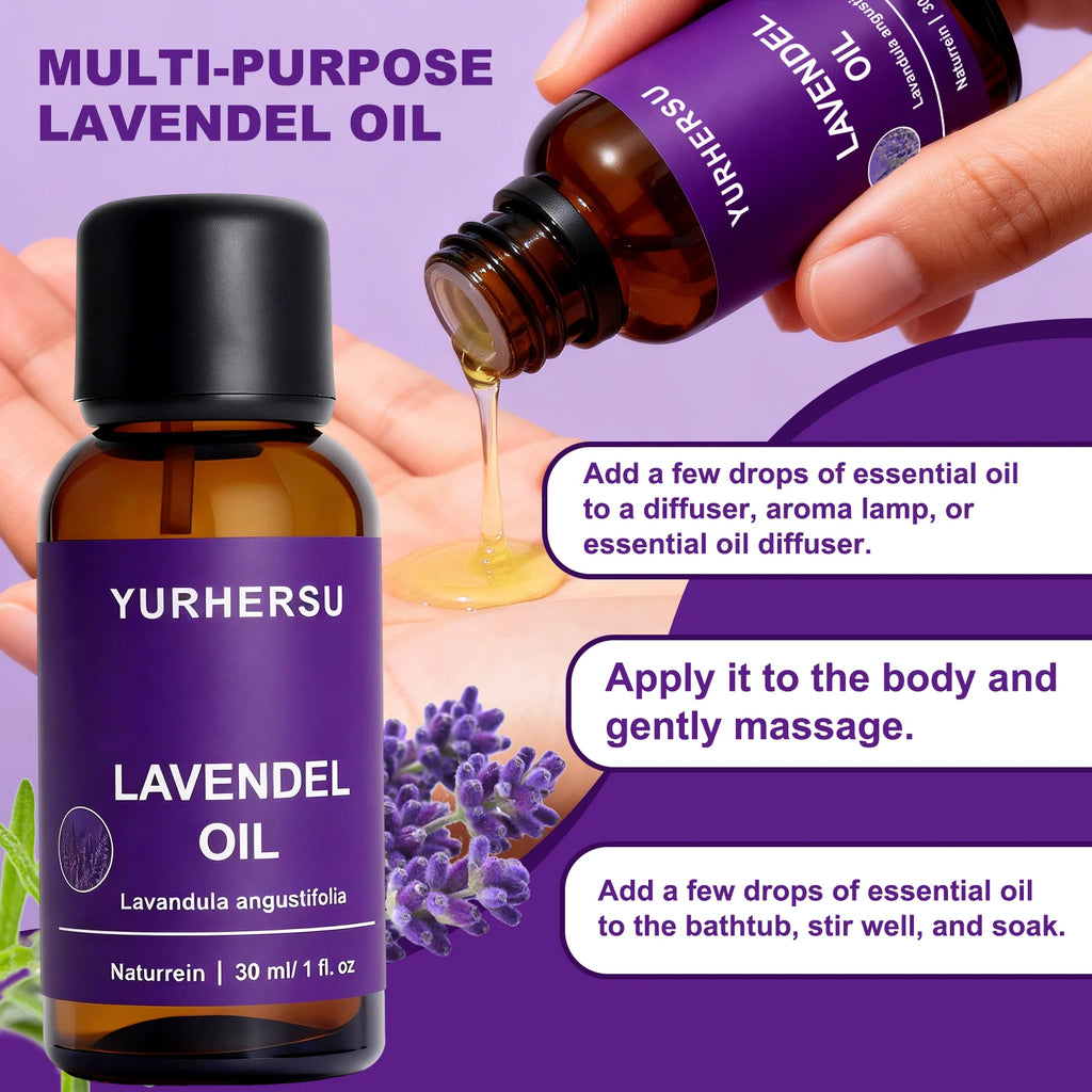 Pure Lavender Essential Oil 30ml – Skin, Hair & Aromatherapy Lavender Essential Oil Oasis Select