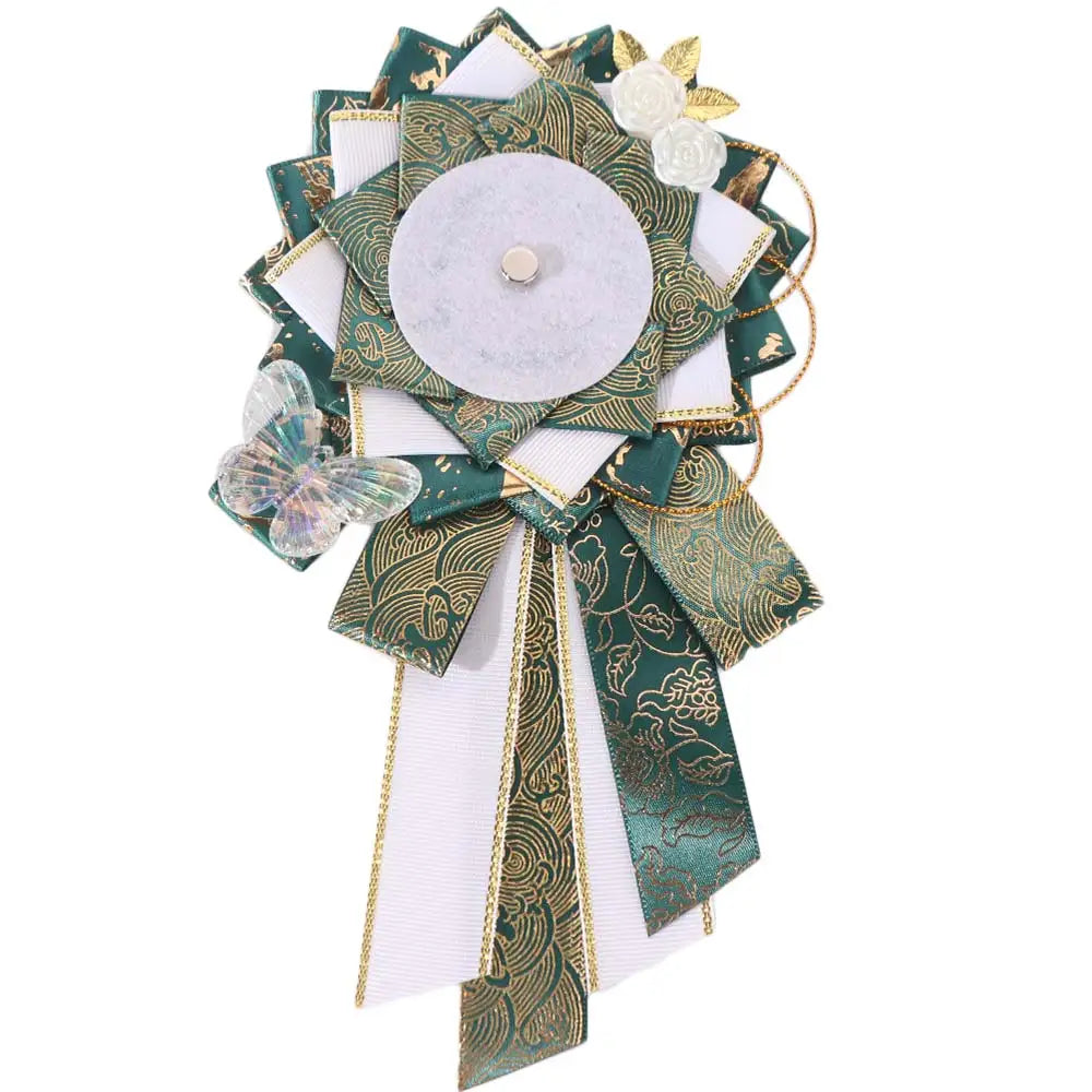 Ribbon Cosplay Ita Bags Rosette Protection Flower Pin Holder 58mm Badge Accessories Fill Backpack Badge Base Tray Itabag Decor Oasis Select Green