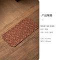 Brocade Wrapped Lotus Tea Mat Chinese Zen Waterproof Table Dry Tea Mat Home Tea Room Exquisite Tea Mat Oasis Select Soak Mat - Brown