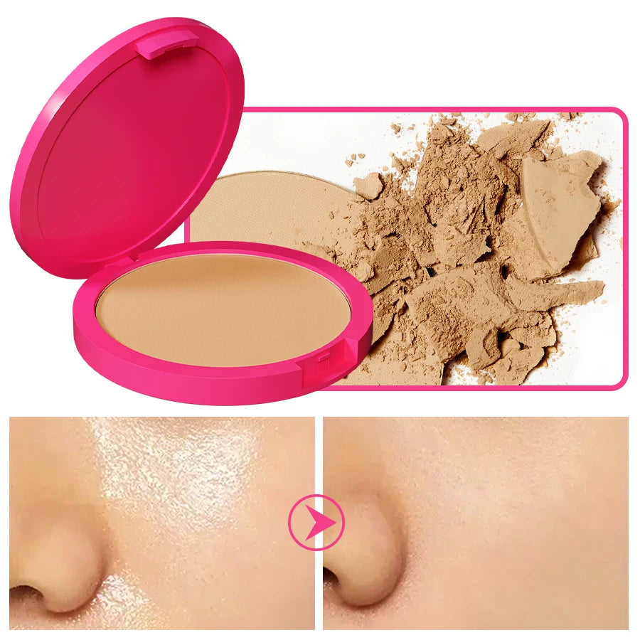 KAFURUX Matte Pressed Powder – Oil Control & Full Coverage