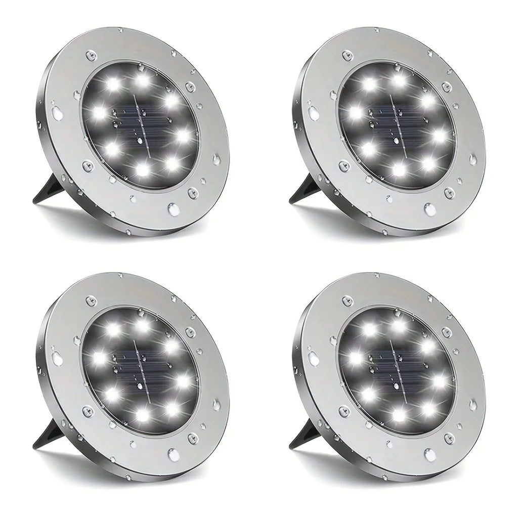 IP65 Solar LED Ground Path Lights – Garden Driveway Lawn Decor