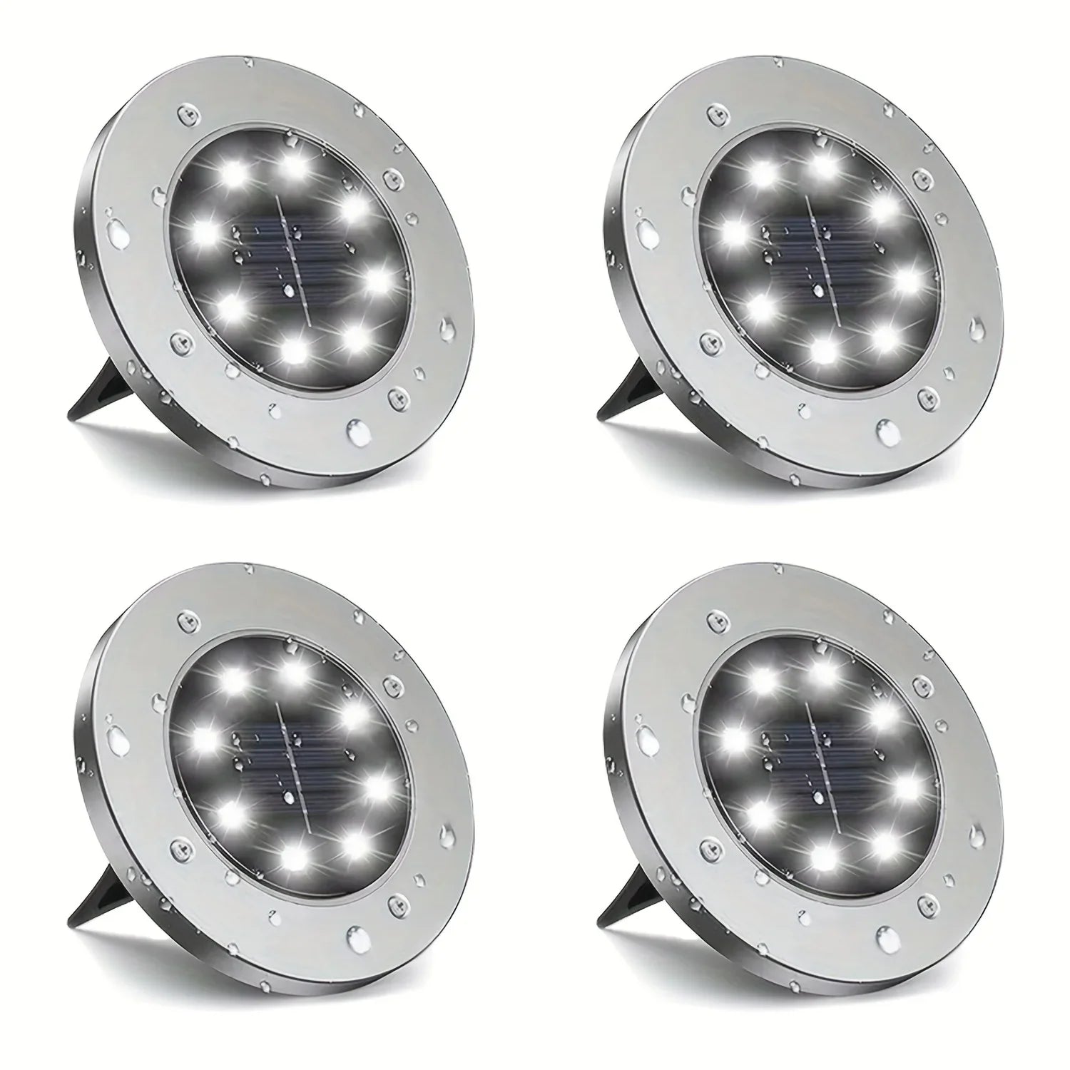 IP65 Solar LED Ground Path Lights – Garden Driveway Lawn Decor