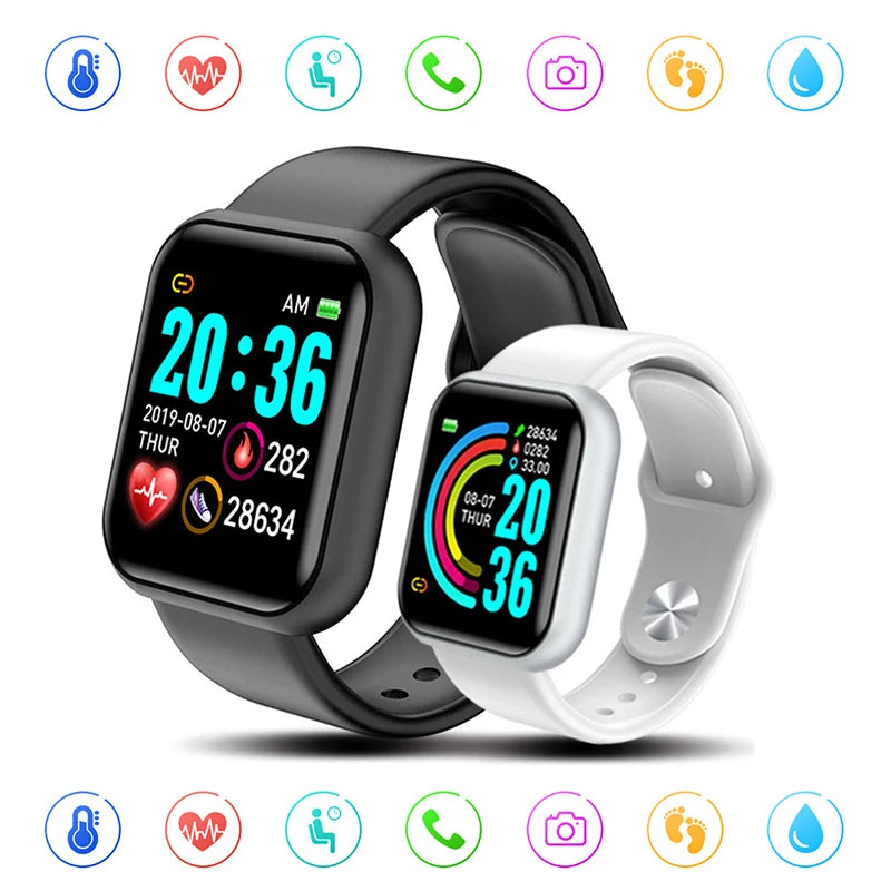 Y68 D20 Smart Watch – Fitness Tracker & Heart Rate Monitor