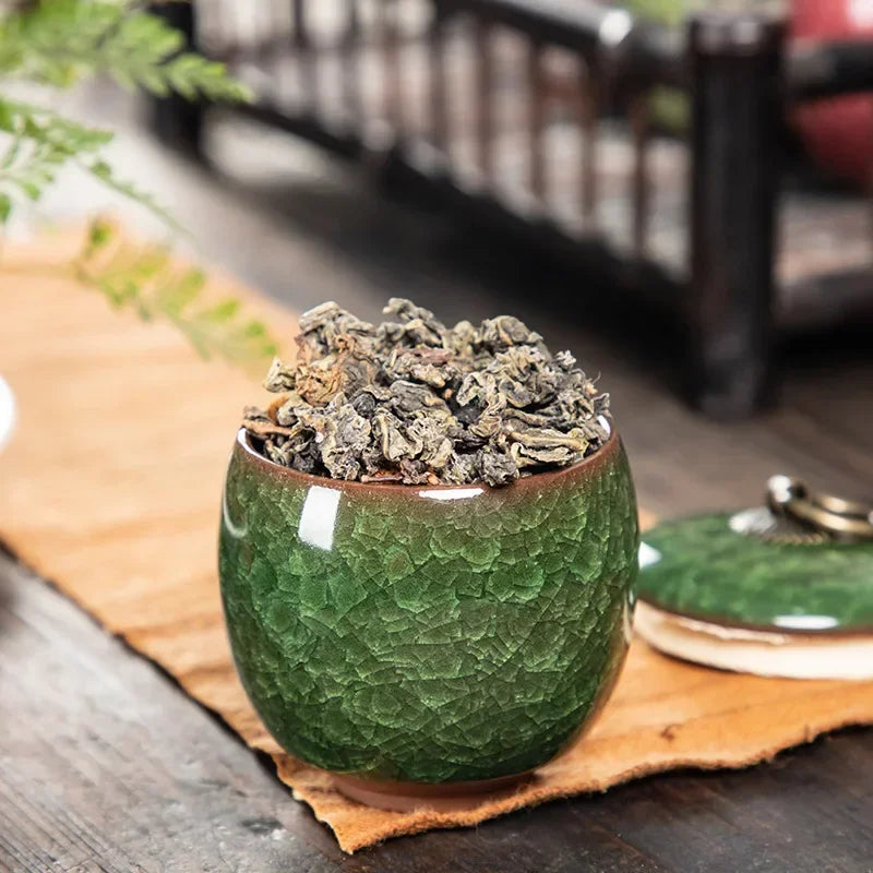 Ceramic Caddies Tea Container Coffee Canister Porcelain Tea Caddy Tea Storage Box Container Oasis Select
