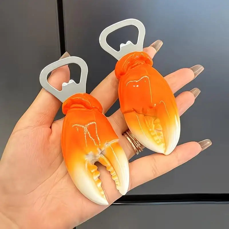 Creative And Unique Crab Claw Bottle Opener, Magnetic Refrigerator Magnet, Beer And Beverage Bottle Opener, For Home Use Oasis Select