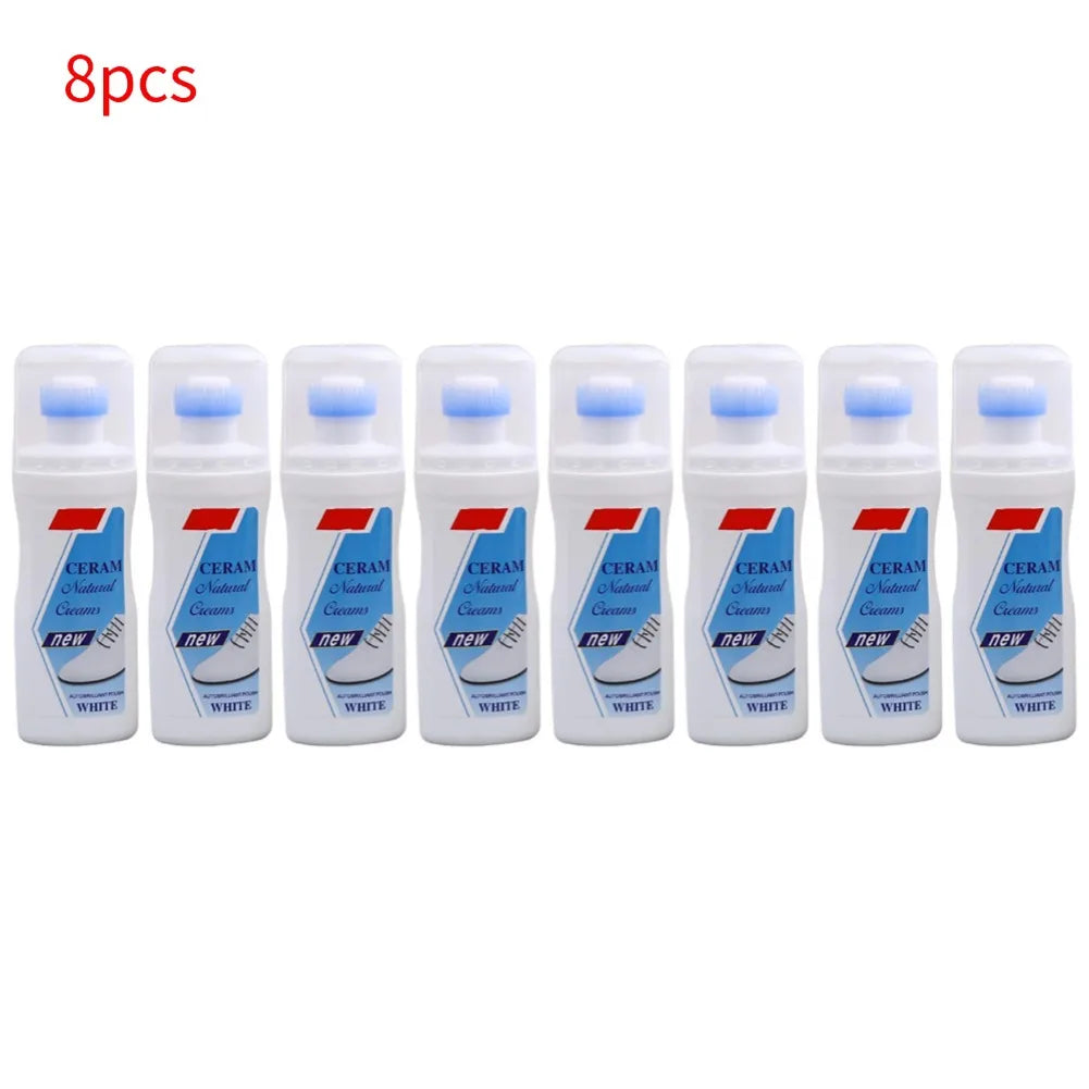 White Shoes Cleaner Polish Cleaning Tool For Casual Leather Shoe Sneakers Shoe Brushes Yellow Stain Remover Dry Cleaning Agent Oasis Select 8pcs