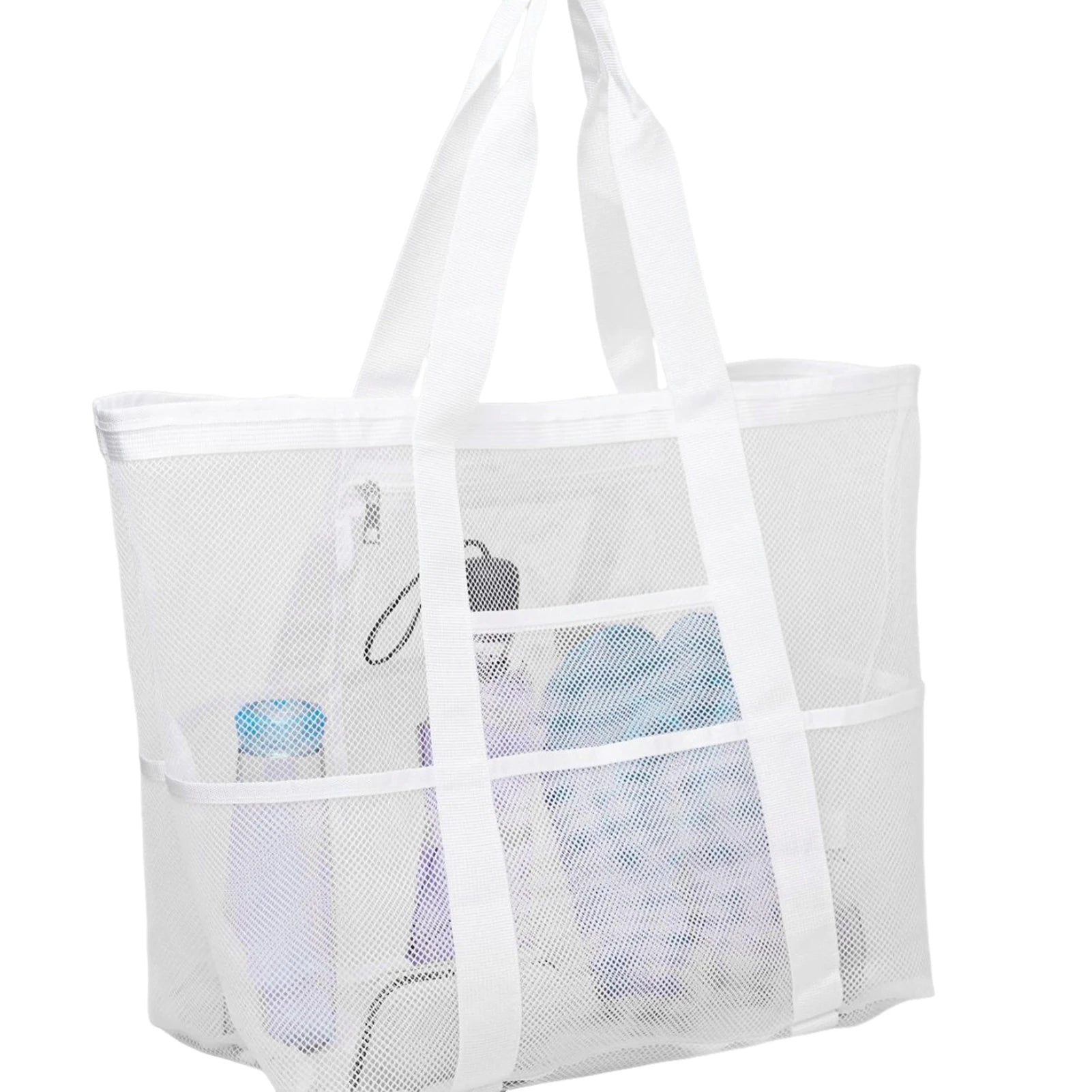 Mesh Beach Tote Bag | Large Multi-Pocket Pool & Travel Bag