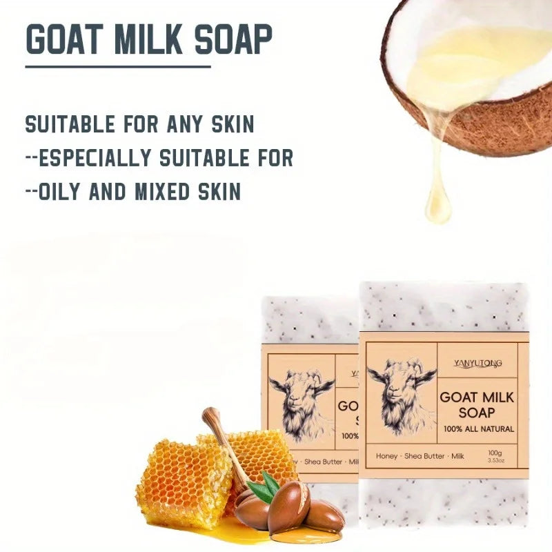 100g goat milk soap, cleanses the skin, cleanses and bathes, suitable for all skin types Oasis Select