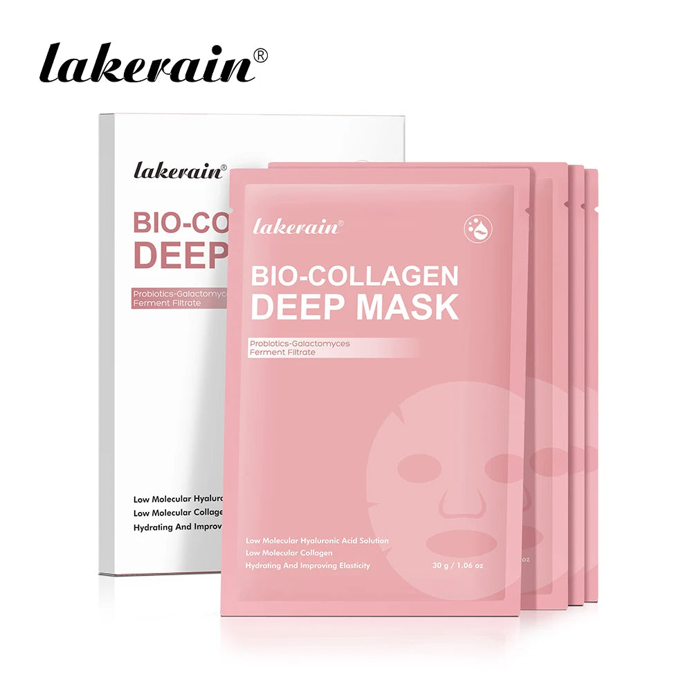 4pcs Collagen Deep Face Mask Hydrating Overnight Moisturizing Face Mask Pore Minimizing Plumping Travel Essentials Beauty Skinca Oasis Select
