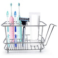 Toothbrush Holder For Bathroom Wall Or Counter, Non-Slip Mat Drill-Free Toothbrush Organizer For Electronic Toothbrush Oasis Select Silver