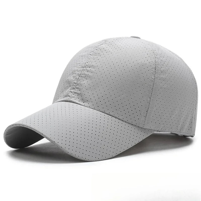 Mesh Baseball Cap Breathable Peaked Sun Hat for Men Women Lightweight Sunscreen Hat for Spring Summer Daily Outdoor Wear Oasis Select