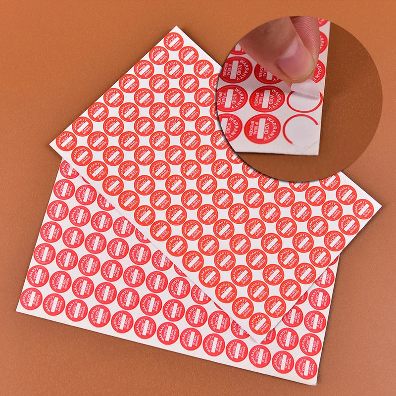 208Pc 10mm warranty fragile seal label sticker universal guaranteed VOID sticker Oasis Select