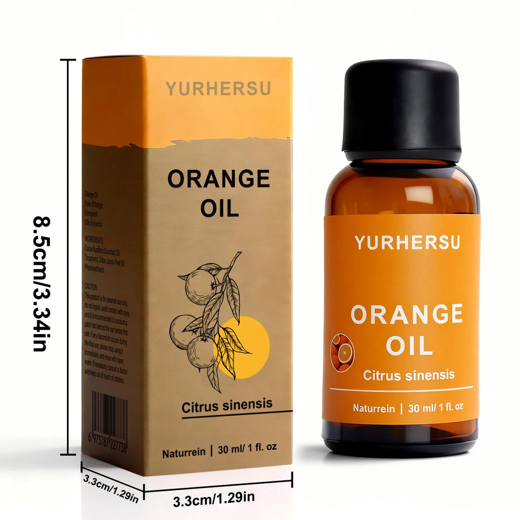 YURHERSU Orange Essential Oil 30ml – Brightening Skin Care Pure Essential Oil Oasis Select