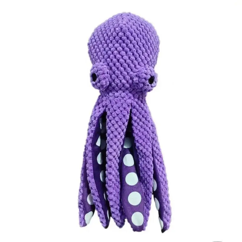 Pet Octopus Indestructible Dog Toy For Aggressive Chewers Squeaky Interactive Anxiety Relief Toy For All Dogs Pet Supplies Oasis Select C