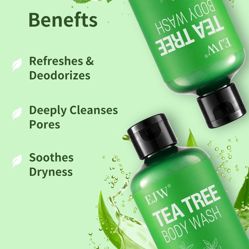 Tea Tree Body Wash – Odor Control, Back Acne & Moisturizing Tea Tree Shower Gel Oasis Select
