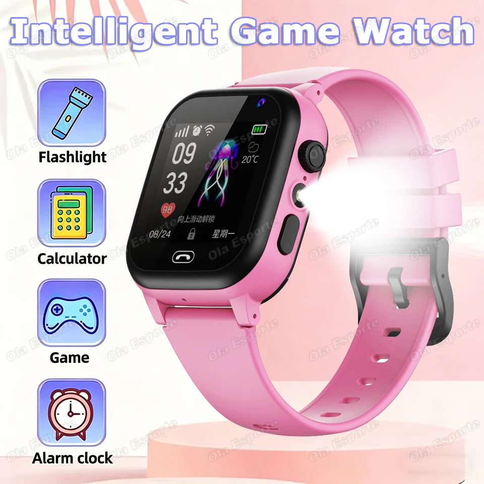 Kids Smart Watch GPS SIM Card Video Call SOS – Boys & Girls