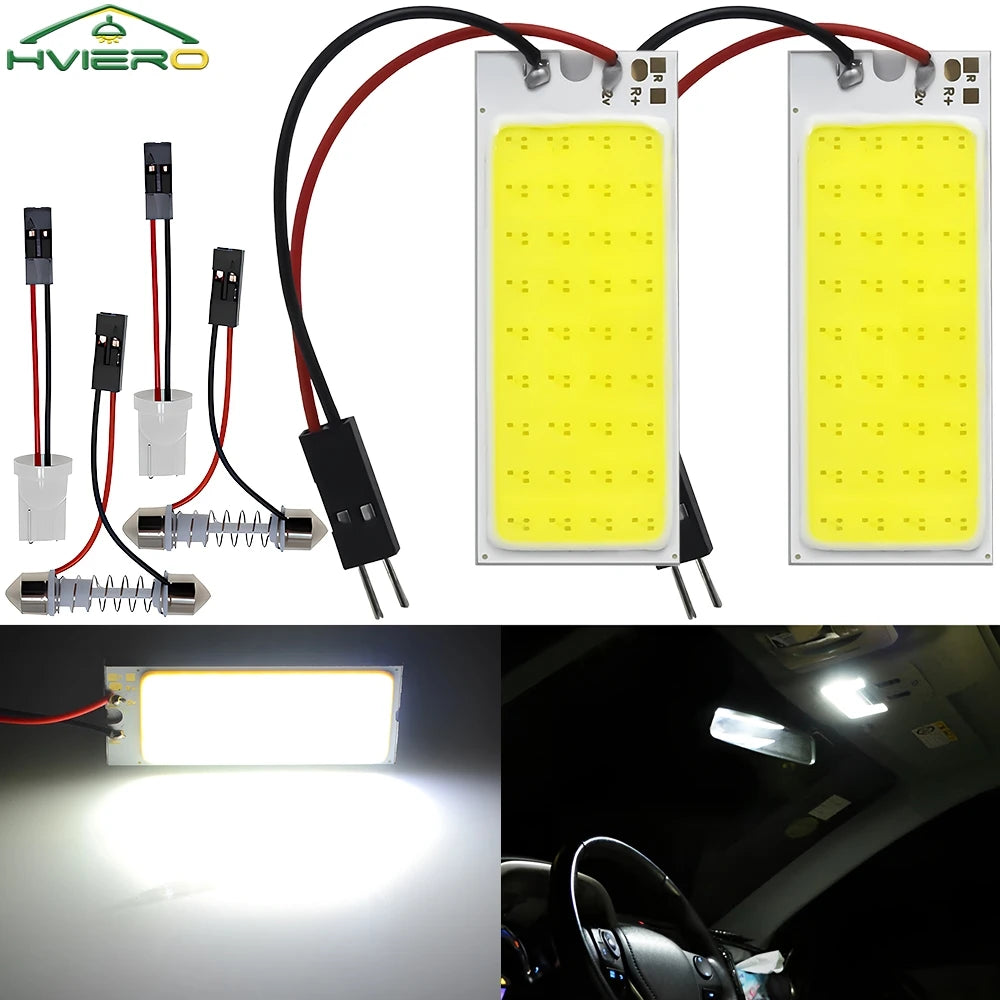 T10 W5W COB LED Car Bulbs – Interior Reading & Dome Light 2-Pack