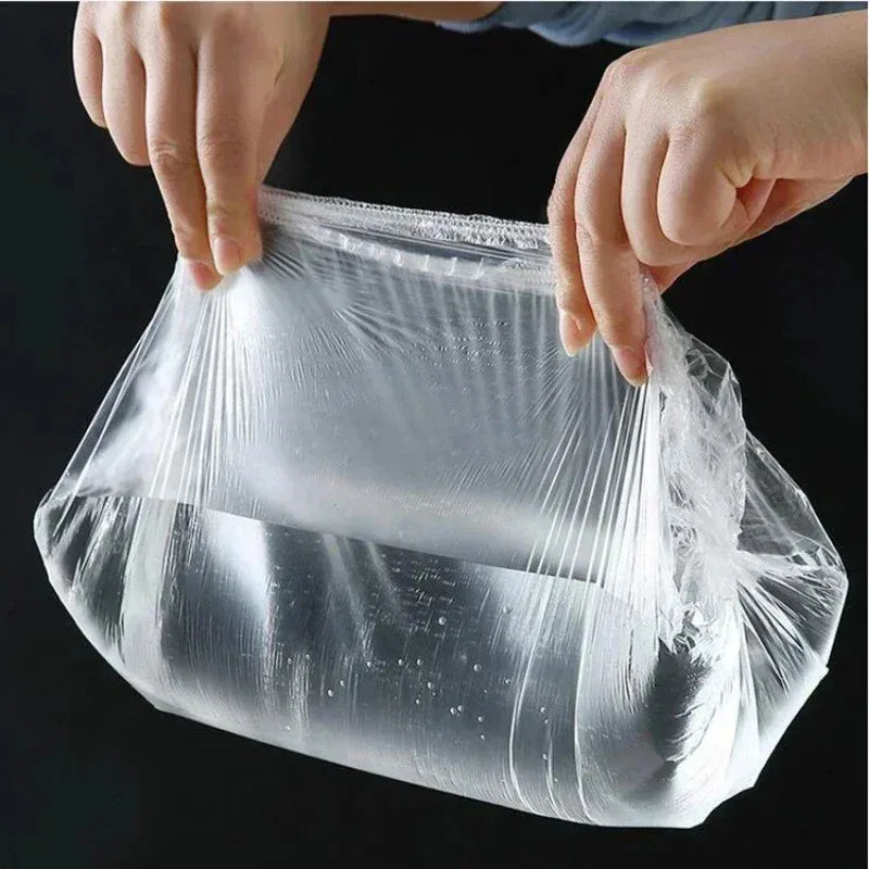 50/100pcs Transparent Fresh-Keeping Cover Food Storage Covers For Fruit Vegetables Reusable Cover Plastic Bowl Plate Seal Wrap Oasis Select