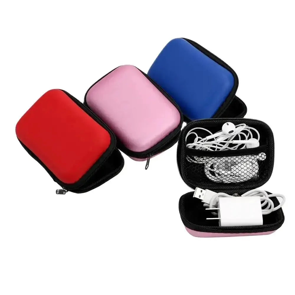 Portable Travel Cable Organizer Bag – PU Zipper Pouch Cable Organizer Bag Oasis Select