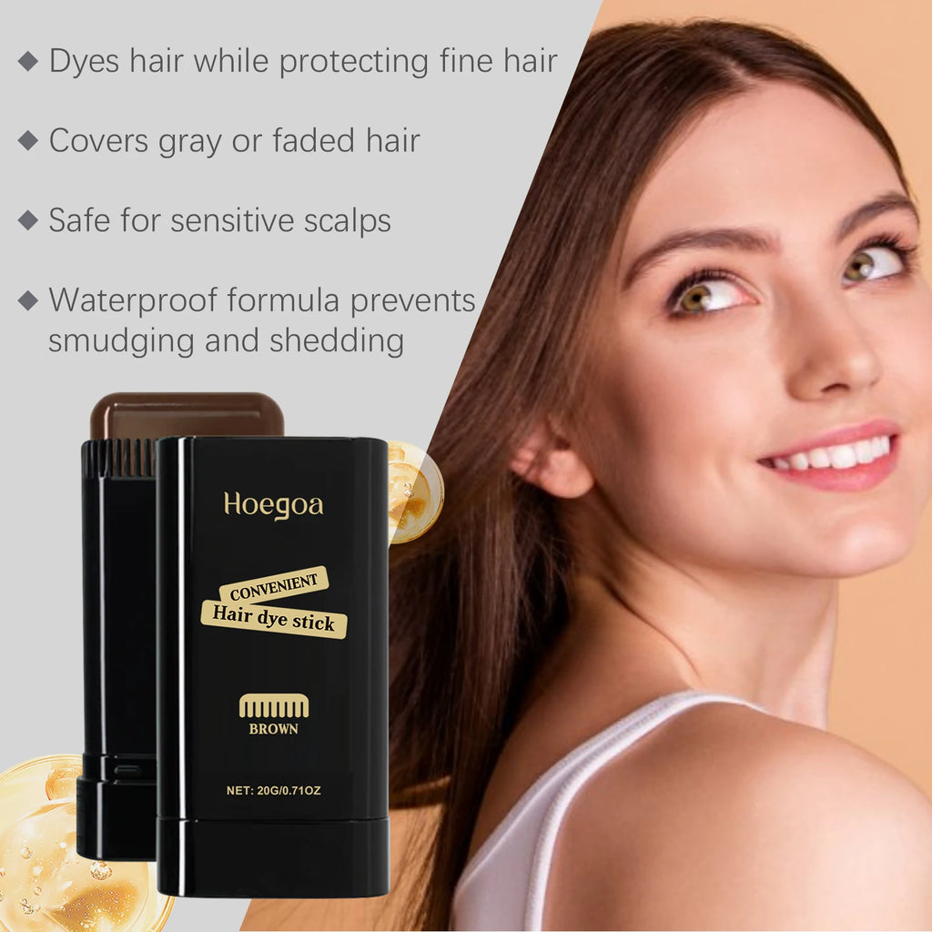 Temporary Hair Color Stick Three Color Quick Cover Gray Hairs Hairs Root Dyeing Non-Irritating Portable Disposable Hair Dye Comb Oasis Select