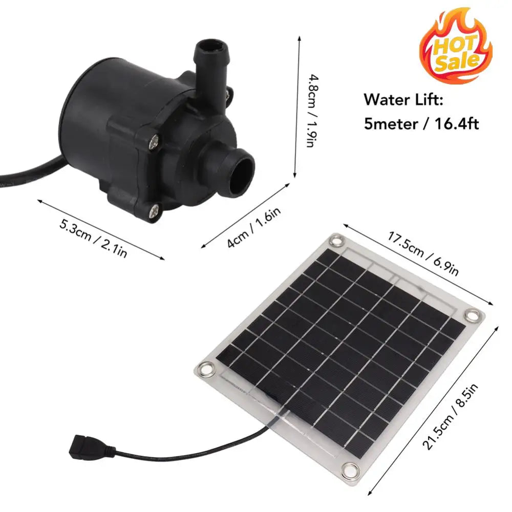 12V 10W Solar Water Pump Watering System Mini Solar Power Panel Water Pump with Adjustment Switch Solar Panel Pump Kits for Pool Oasis Select