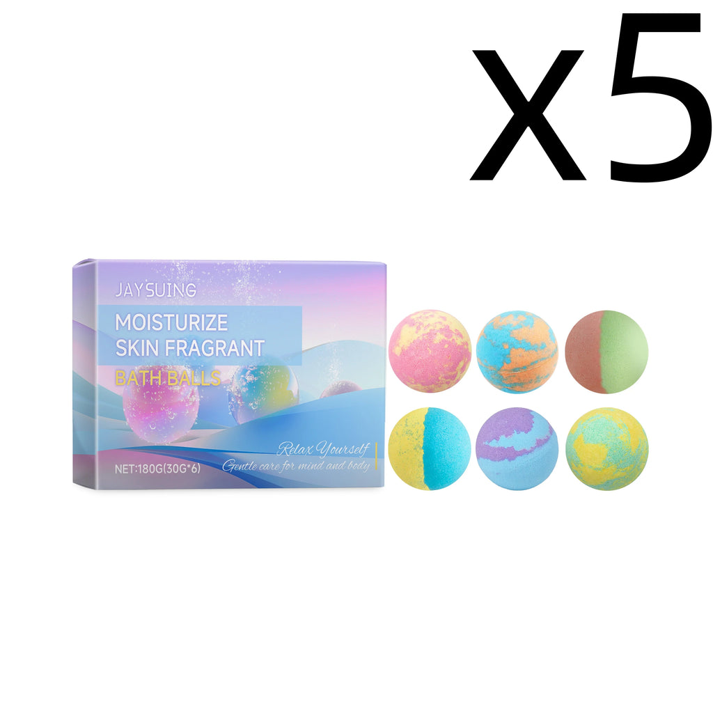 Aromatherapy Bath Bombs Set – 6 Pack Moisturizing Fizz Balls Bath Bombs Set Oasis Select 6pcs Boxed X 5PCS