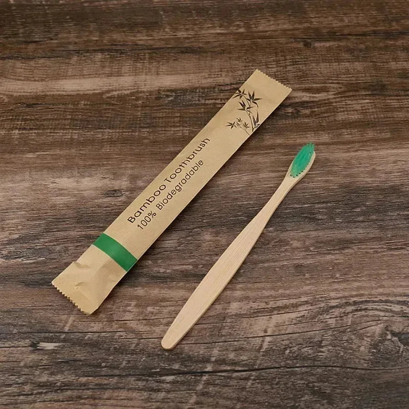 10/20pcs Soft Toothbrush Bristles Bamboo Toothbrush Eco Friendly Childrens Toothbrushes Biodegradable Oral Care Tooth Brush Oasis Select