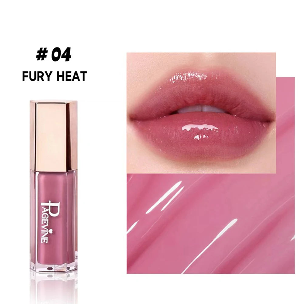 Shimmer Glitter Moisturizing Lip Gloss Multiple Pearly Shades Plump Full Pout Lip Liquid Lightweight Comfort Lip Makeup Oasis Select 04