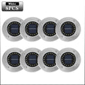 Solar LED Ground Lights 20 LED Outdoor Disk in-Ground Garden Light Set Waterproof Bright Landscape Lighting for Yard Patio Oasis Select White-8PCS